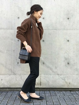 「IVXLCDM（アイヴィーエックスエルシーディエム）のアイテム」を使った、MARIさん（レディース・156cm）の冬コーディネート