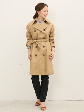 「春コート」｜MARIさん（レディース・156cm）の春コーディネート