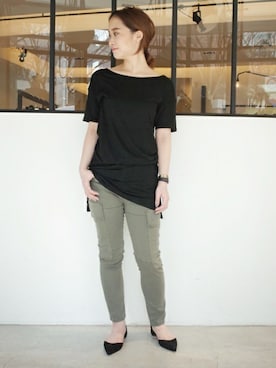 「Ursul（ﾕｱｿﾙ）のアイテム」を使った、MARIさん（レディース・156cm）の春コーディネート