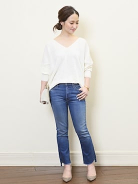 「NINA RICCI（ニナリッチ）のアイテム」を使った、MARIさん（レディース・156cm）の春コーディネート