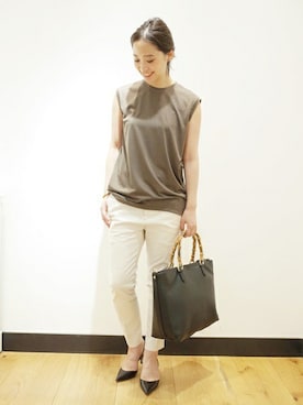 「VITA FEDE（ヴィタフェデ）のアイテム」を使った、MARIさん（レディース・156cm）の夏コーディネート