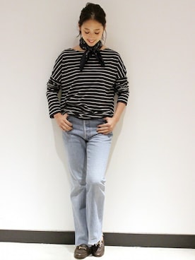 「manipuri（マニプリ）のアイテム」を使った、MARIさん（レディース・156cm）の秋コーディネート