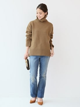 「6397（シックススリーナインセブン）のアイテム」を使った、MARIさん（レディース・156cm）の秋コーディネート