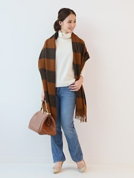 「NINA RICCI（ニナリッチ）のアイテム」を使った、MARIさん（レディース・156cm）の秋コーディネート