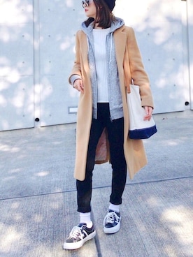「PROPORTION BODY DRESSING（プロポーションボディドレッシング）のアイテム」を使った、Creamさん（レディース・158cm）の冬コーディネート