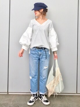 Creamさん（レディース・158cm）の春コーディネート