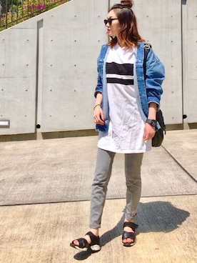 「ancheri（アンシェリ）のアイテム」を使った、Creamさん（レディース・158cm）の春コーディネート