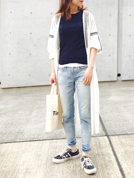 「STUDIOUS（ステュディオス）のアイテム（ワンピース/ドレス）」を使った、Creamさん（レディース・158cm）の夏コーディネート