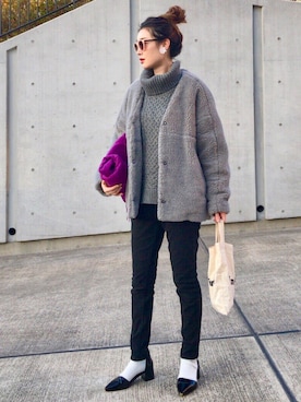 Creamさん（レディース・158cm）の冬コーディネート