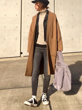Creamさん（レディース・158cm）の冬コーディネート