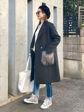 Creamさん（レディース・158cm）の冬コーディネート