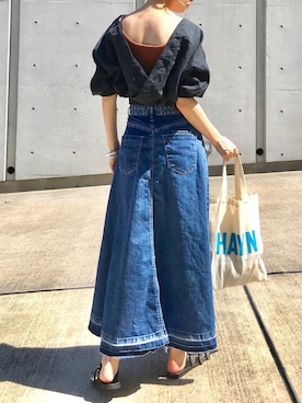 「Emma Taylor（エマテイラー）のアイテム（キャミソール）」を使った、Creamさん（レディース・158cm）の夏コーディネート