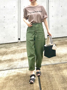 「MODE ROBE（モードローブ）のアイテム（ピアス（両耳用））」を使った、Creamさん（レディース・158cm）の夏コーディネート