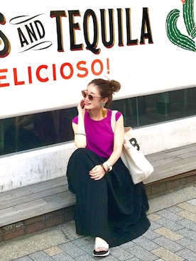 Creamさん（レディース・158cm）の夏コーディネート