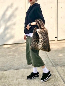 「Jeffrey Campbell（ジェフリーキャンベル）のアイテム（その他シューズ）」を使った、Creamさん（レディース・158cm）の秋コーディネート