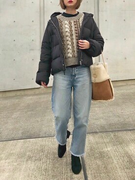 「エクラン」｜Creamさん（レディース・158cm）の冬コーディネート