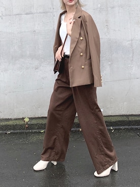 「LOWRYS FARM（ローリーズファーム）のストレッチヒールブーツ　851418（ブーツ）」を使った、Creamさん（レディース・158cm）の秋コーディネート