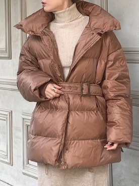 「LILY BROWN（リリーブラウン）のアイテム（その他アウター）」を使った、Creamさん（レディース・158cm）の冬コーディネート