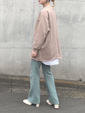 「LOWRYS FARM（ローリーズファーム）のストレッチヒールブーツ　851418（ブーツ）」を使った、Creamさん（レディース・158cm）の冬コーディネート