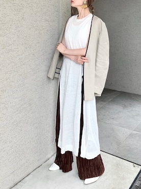 「ICB（アイシービー）のアイテム」を使った、Creamさん（レディース・158cm）の春コーディネート