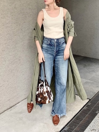 シャツコーデの常識 ノースリーブ 羽織りシャツ Perky Room スタッフ Perky Room のお気に入りフォルダ Wear