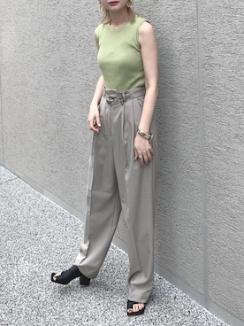「SLOBE IENA（スローブイエナ）のアイテム（アクセサリー）」を使った、Creamさん（レディース・158cm）の夏コーディネート