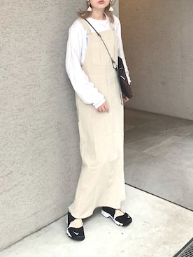 「and wander（アンドワンダー）のアイテム」を使った、Creamさん（レディース・158cm）の夏コーディネート