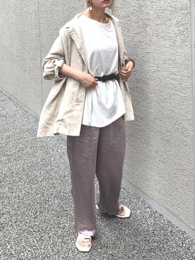 「ETRE TOKYO（エトレトウキョウ）のアイテム（ジャケット/アウター）」を使った、Creamさん（レディース・158cm）の秋コーディネート