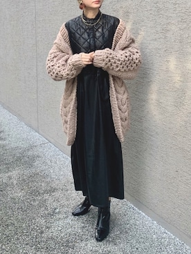 「ALLUMER（アリュメール）のアイテム（トップス）」を使った、Creamさん（レディース・158cm）の秋コーディネート