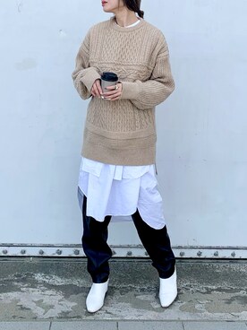 Creamさん（レディース・158cm）の冬コーディネート