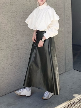 「BOEMY（ボエミー）のアイテム（ピアス（両耳用））」を使った、Creamさん（レディース・158cm）の冬コーディネート