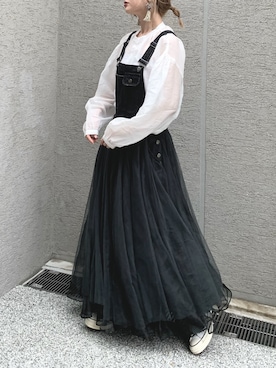 「ALLUMER（アリュメール）のアイテム（トップス）」を使った、Creamさん（レディース・158cm）の冬コーディネート