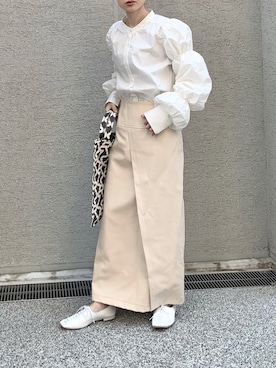 「JEANASIS（ジーナシス）のアイテム（バレエシューズ）」を使った、Creamさん（レディース・158cm）の春コーディネート
