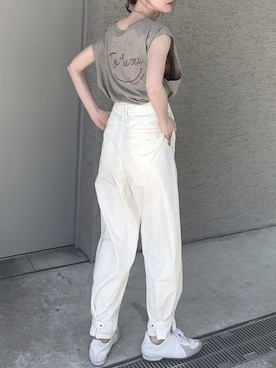 「To the sea（トゥーザシー）のアイテム」を使った、Creamさん（レディース・158cm）の春コーディネート