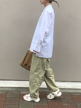 「KEEN（キーン）のアイテム」を使った、Creamさん（レディース・158cm）の春コーディネート