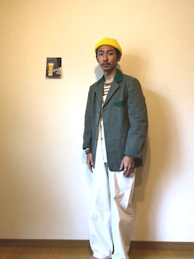 「nonnative（ノンネイティブ）のアイテム（Tシャツ/カットソー）」を使った、伊藤駿/shun itoさん（メンズ・170cm）の春コーディネート