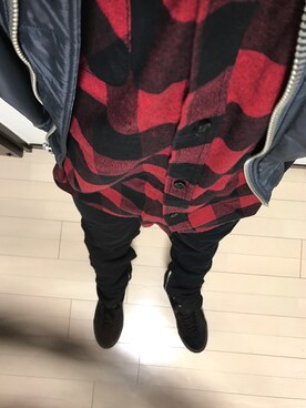 「LouisVuitton」｜「アイテム（ナイロンジャケット）」を使った、カルピスさん（メンズ・170cm）の冬コーディネート