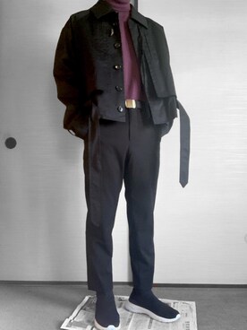 「u170」｜「アイテム（ブルゾン）」を使った、まさん（メンズ・166cm）の冬コーディネート