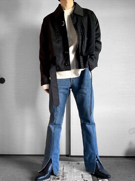 「u170」｜「アイテム（ブルゾン）」を使った、まさん（メンズ・166cm）の冬コーディネート