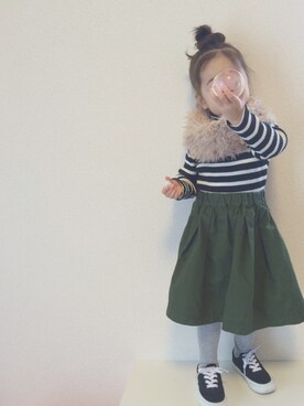 yannchanさん（キッズ・90cm）の冬コーディネート