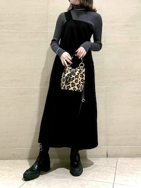 「qualite（カリテ）のアイテム（ワンピース）」を使った、HALUKAさん（レディース・167cm）の秋コーディネート