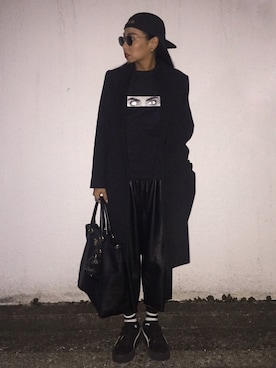 「HALFMAN（ハーフマン）のアイテム（トップス）」を使った、i_am_azsさん（レディース・160cm）の春コーディネート