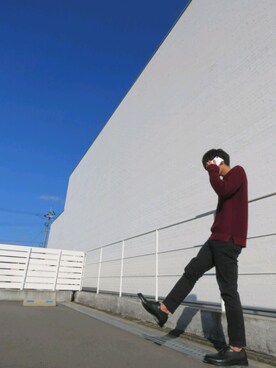 「ショッピング」｜「アイテム（アナログ腕時計）」を使った、ひなたさん（メンズ・167cm）の冬コーディネート