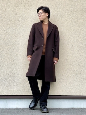 「リドム」｜「アイテム（ブーツ）」を使った、ユウさん（メンズ・170cm）の冬コーディネート