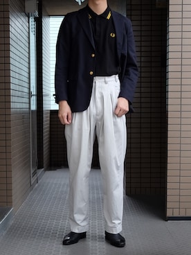 「Paul Smith（ポールスミス）のアイテム（ブーツ）」を使った、Yuki Sugaさん（メンズ・179cm）の春コーディネート