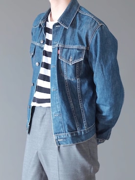 「フレンチカジュアル」｜「アイテム（デニムジャケット）」を使った、Yuki Sugaさん（メンズ・179cm）の夏コーディネート