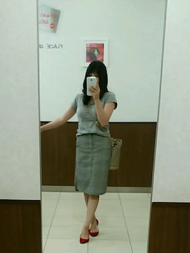 「GU（ジーユー）のアイテム（Skirts、その他）」を使った、きりさん（レディース・153cm）の秋コーディネート