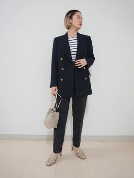 「ARRUM（アールム）のアイテム（サンダル）」を使った、本山 綺良莉さん（レディース・161cm）の春コーディネート