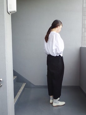 「バルーンスリーブ」｜kukkaさん（レディース・165cm）の夏コーディネート