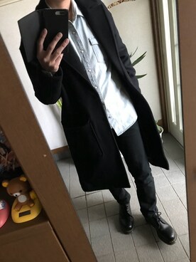 「リドム」｜「アイテム（デニムジャケット）」を使った、taka..さん（メンズ・175cm）の冬コーディネート